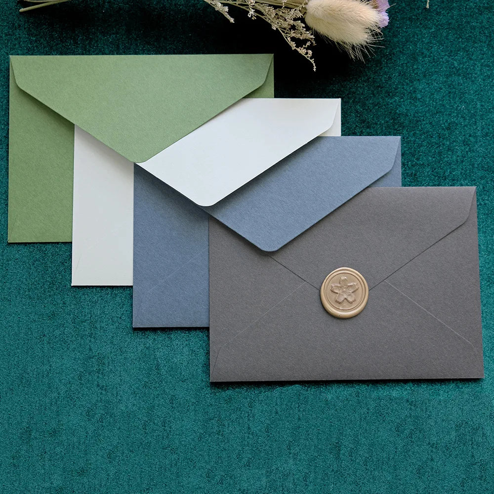 20Pcs/Pack Vintage Velvet Texture Western Envelopes C6 Envelope for Letters Envelopes for Wedding Invitation