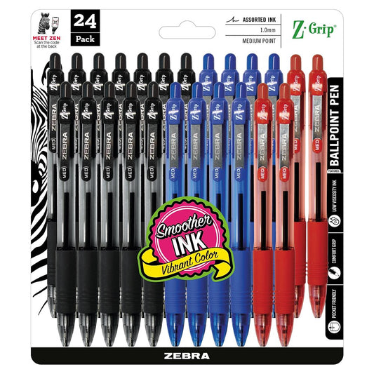 Z-Grip Retractable Ballpoint Pens Medium Point 678448