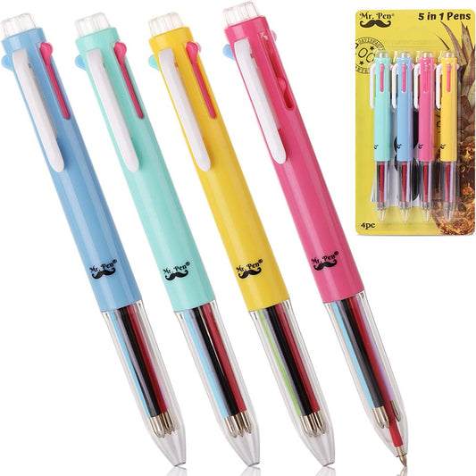 Multicolor Pens, Colored Pen, 4 Pack