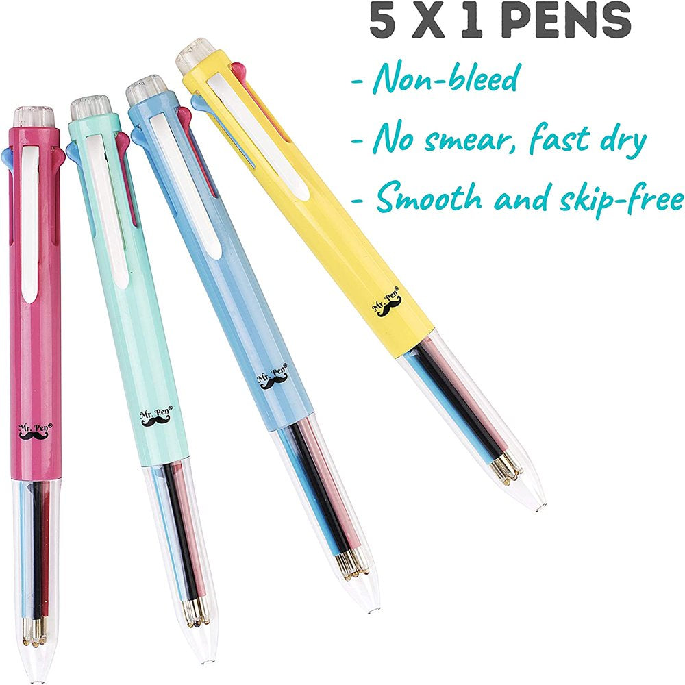 Multicolor Pens, Colored Pen, 4 Pack