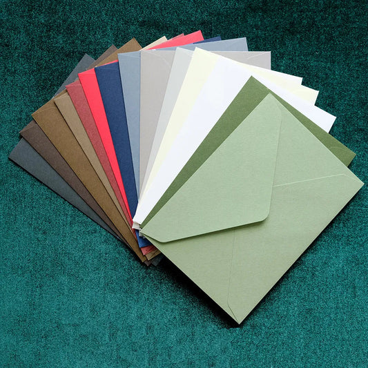 20Pcs/Pack Vintage Velvet Texture Western Envelopes C6 Envelope for Letters Envelopes for Wedding Invitation