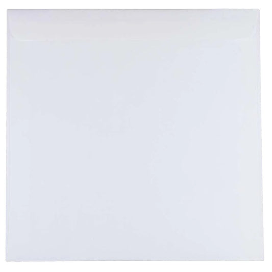 10 1/2 X 10 1/2 Large Square Invitation Envelopes, White, 250/Box