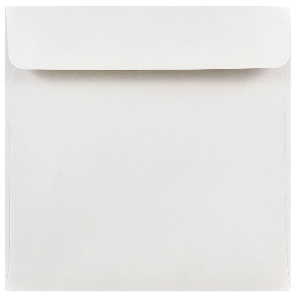 JAM 6 X 6 Square Invitation Envelopes, White, Bulk 1000/Carton