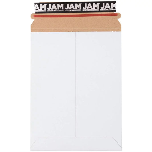 Stay-Flat Photo Mailing Envelopes with Peel & Seal Closure, 13 X 18, White, 6 per Pack